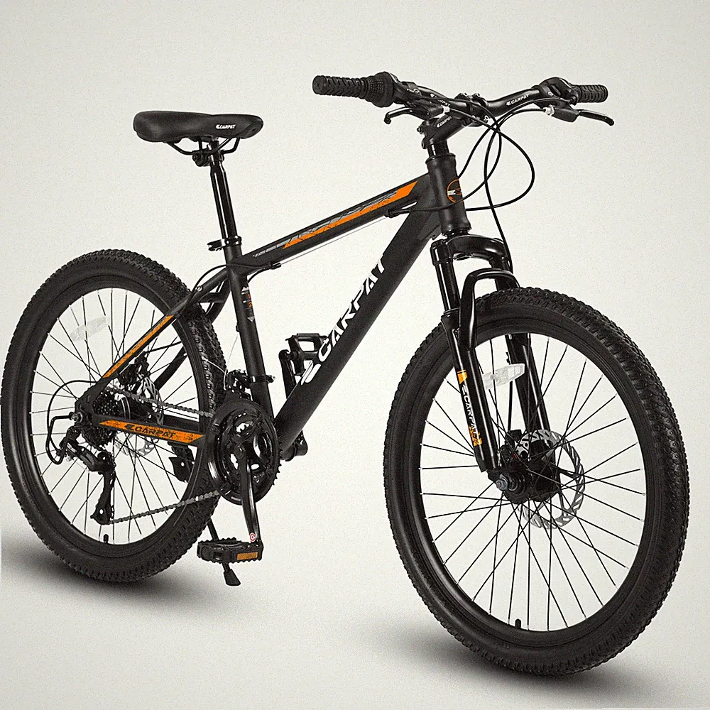 26Inch Mountain Bike, Shimano 21 Speeds Bicycle w/Mechanical Disc Brakes Orange