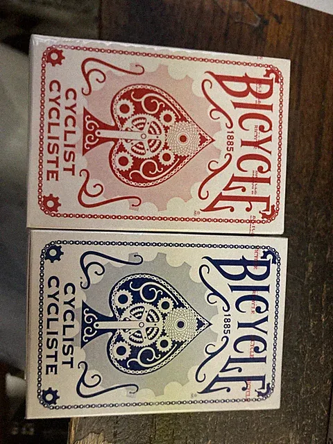 6 New SEALED DECKS OF BICYCLE CYCLIST PLAYING CARDS IN BLUE AND RED (2015)