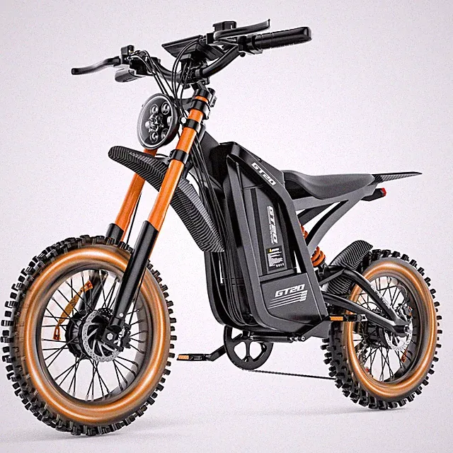 6000W Electric Motorcycle 48V 30AH 40MPH Off-Road E-Dirt Bike Adult 20" Fat Tire