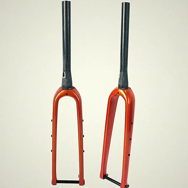 700C 650B Carbon Gravel Bike Fork Tapered Tube Road Cyclocross Bicycle Hard Fork