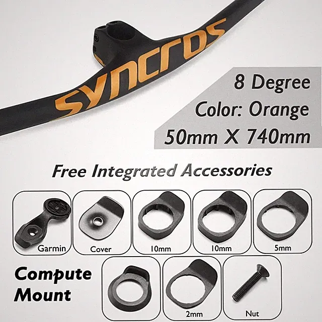 8 Degrees SYNCROS IC SL MTB Carbon Integrated Handlebar with Stem 30/40/50mm