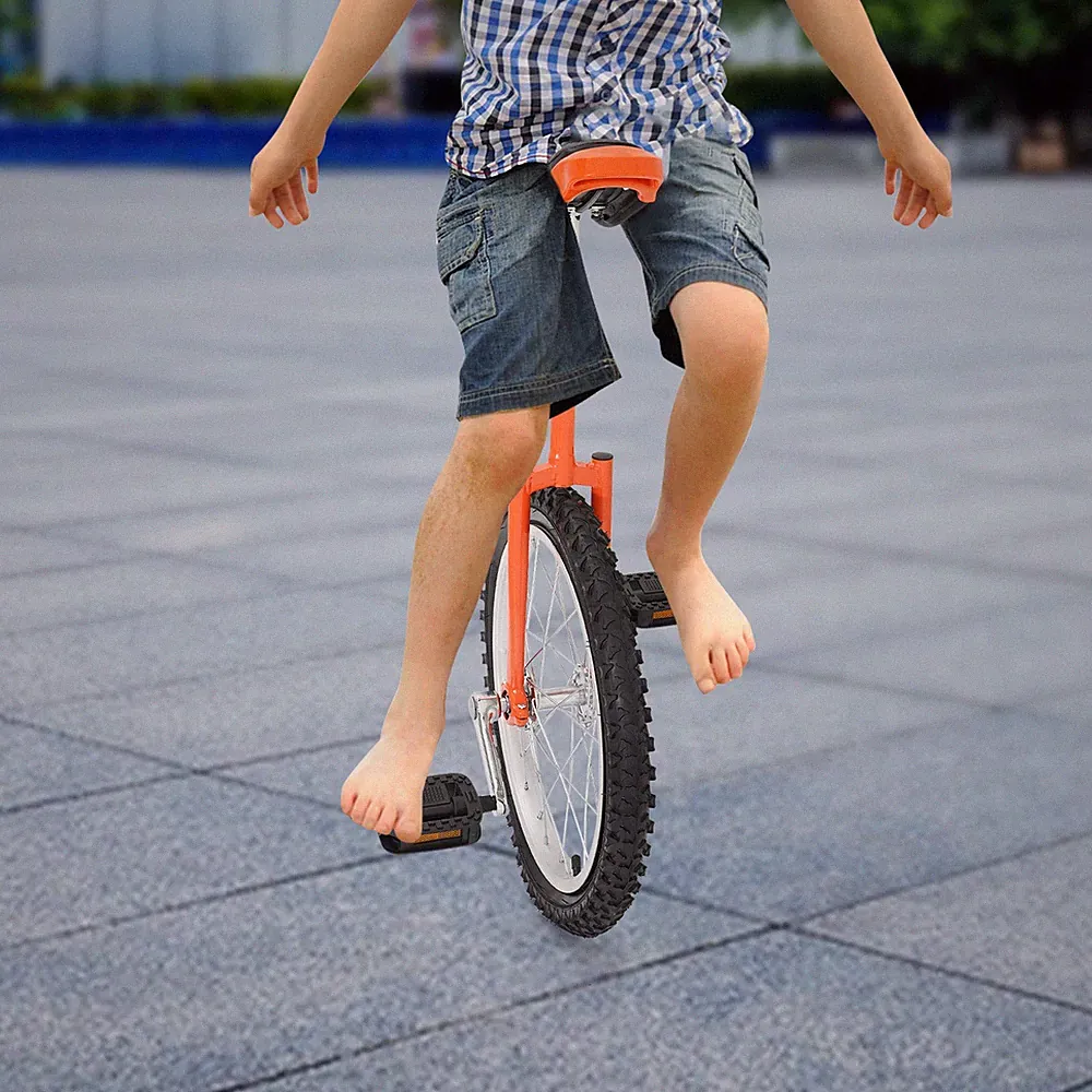 Adjustable Exercise Unicycle Outdoor One Wheel Bike for 4.59-5.41ft Height Rider