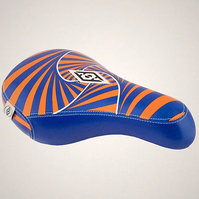 Alienation Psycho MX Pivotal BMX Bike Bicycle Seat Saddle Orange / Blue