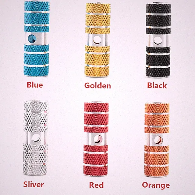 Aluminum Bike Pegs Anti-slip Grooves High-strength Aluminum Lightweight Design