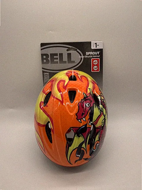 Bell Sprout Infant Bicycle Bike Helmet Orange Tang Drake 18.5-20.5 Inch Age 1-3
