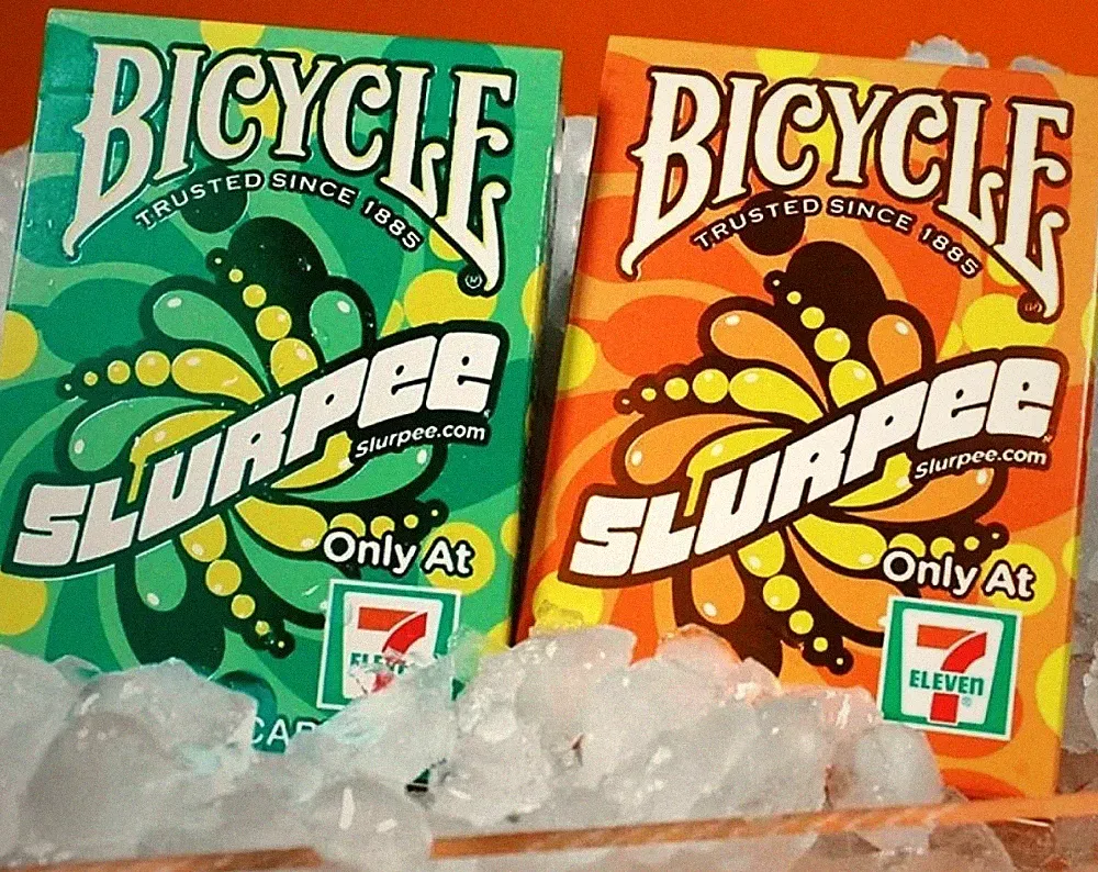 Bicycle 7 eleven 2021 slurpee playing cards - Orange and Green(set)