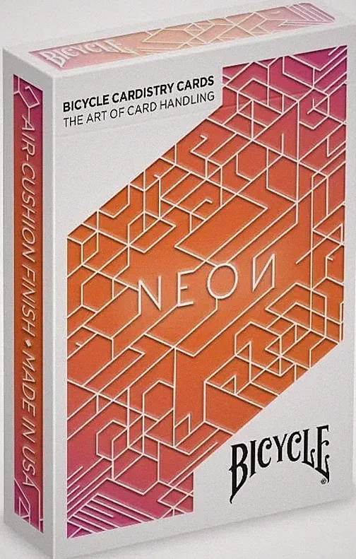 Bicycle NEON ORANGE AURORA Playing Cards Cardistry Fanning (Not A Playable Deck)