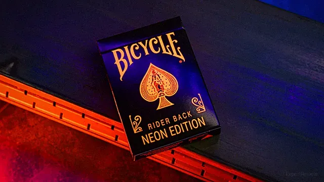 Bicycle Neon Solar-Orange Rider Back Playing Cards