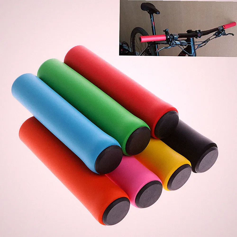 BMX MTB Rubber Handlebar Cover Mountain Bicycle Bike Soft Bar End Grips Non-Slip