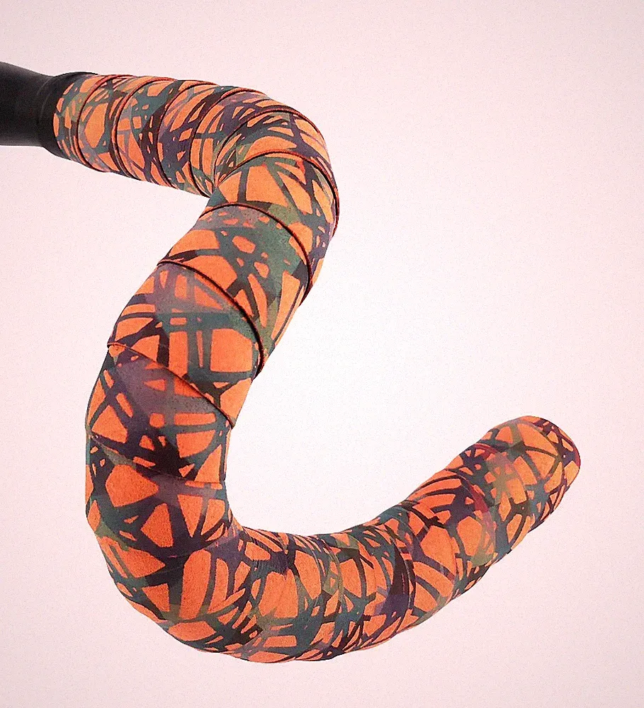 BTP Bicycle Handlebar Tape NIGHT GUARD REFLECTIVE ORANGE Road MTB Bikes