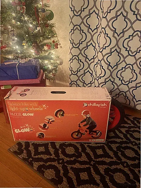 Chillafish BMXie GLOW Balance Bike with Light-Up Wheels RED ORANGE