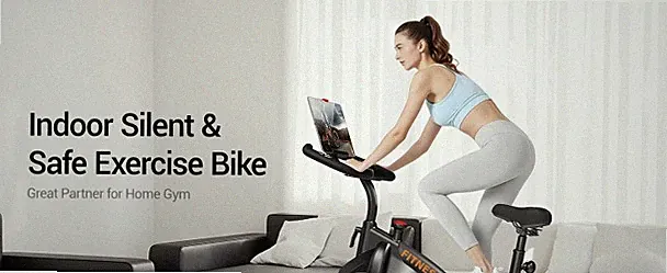 CURSOR FITNESS Recumbent Exercise Bike, Quiet Stationary Bike - Black/Orange
