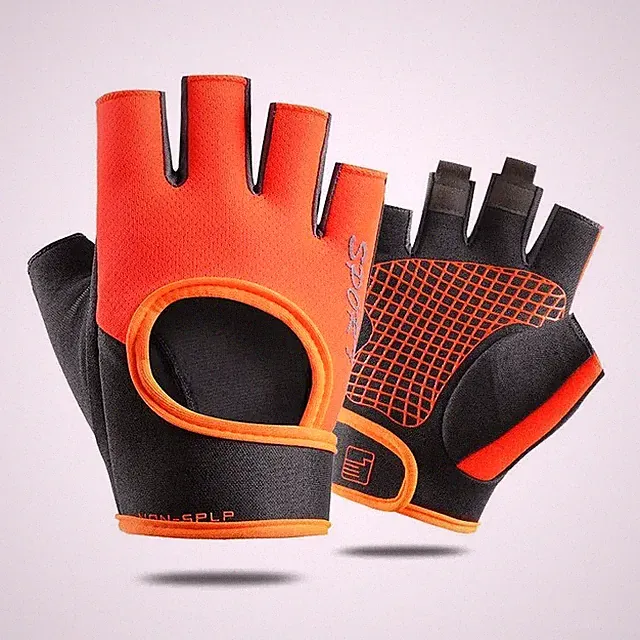 Cycling Half Finger Gloves Anti Slip MTB Bike Gym Fitness Men Women Grip