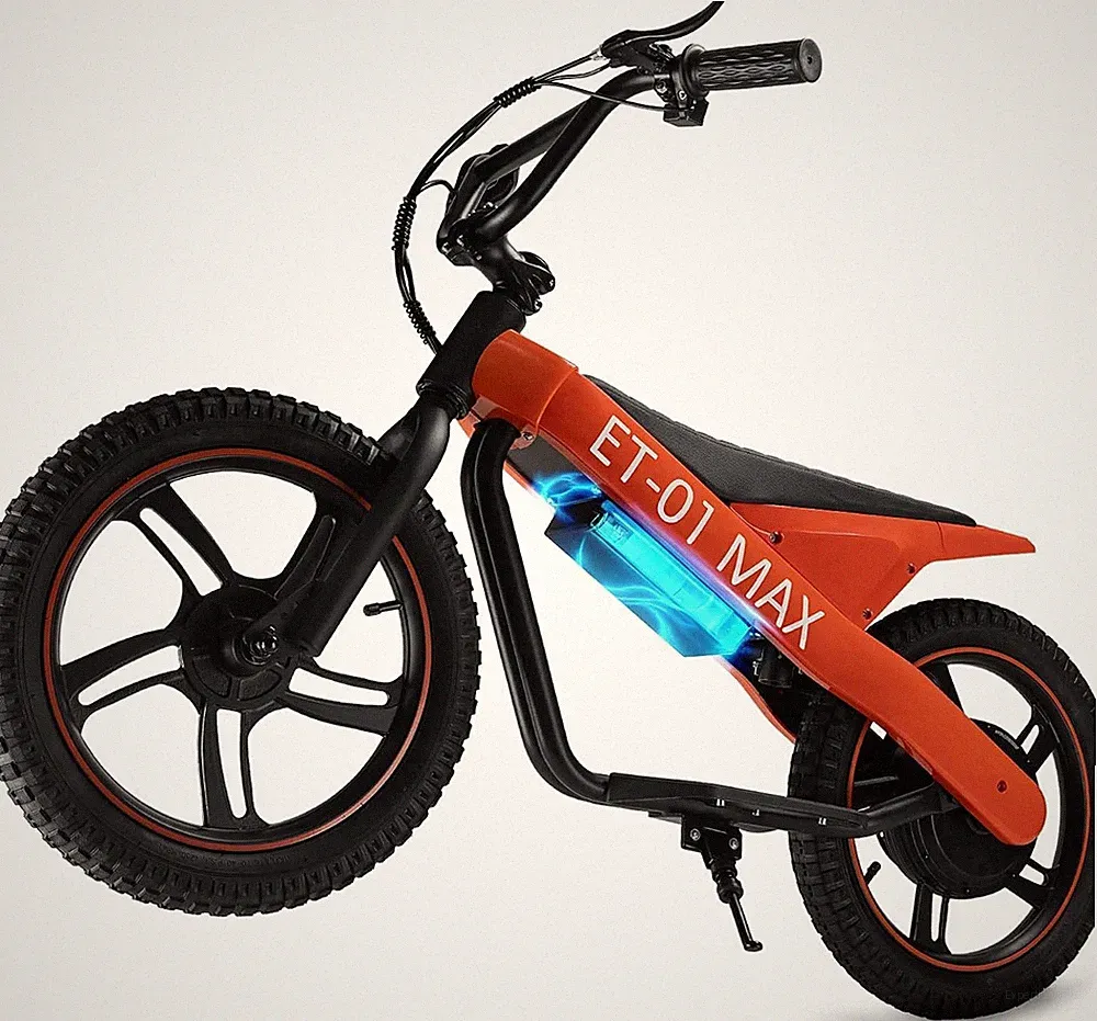 Kids Electric Balance Bike 350W/750W 19MPH 18 Mile 16" Tires Off Road Yellow