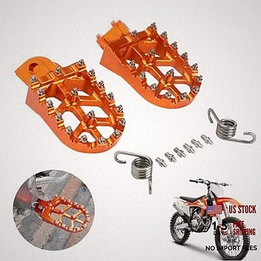 Motorcycle Foot Pegs Footpegs Footrests Foot Pedals Rests CNC for SX XC EXC