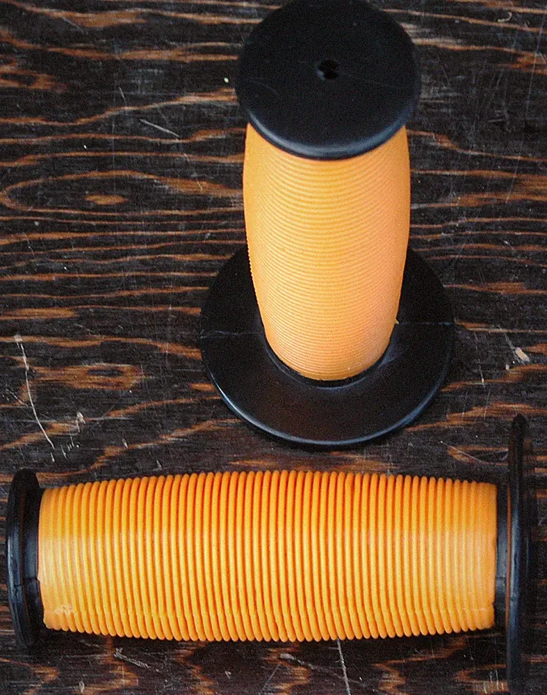 Orange 2 Tone Turbo Fixie Old School BMX Bike Mushroom Grips Fixed Gear Bicycle