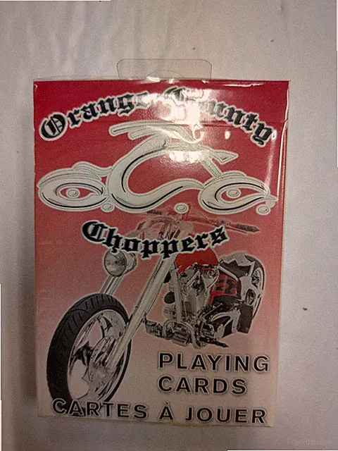 Orange County Choppers Playing Cards Silver Motorcycles New Sealed Bicycle