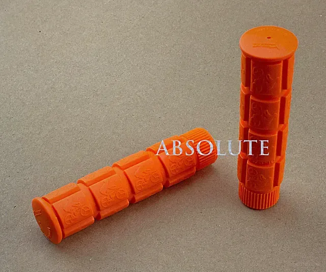 ORANGE FIXIE TRACK BIKE GRIPS FIXED GEAR OLD SCHOOL BMX MTB CRUISER BICYCLE GRIP
