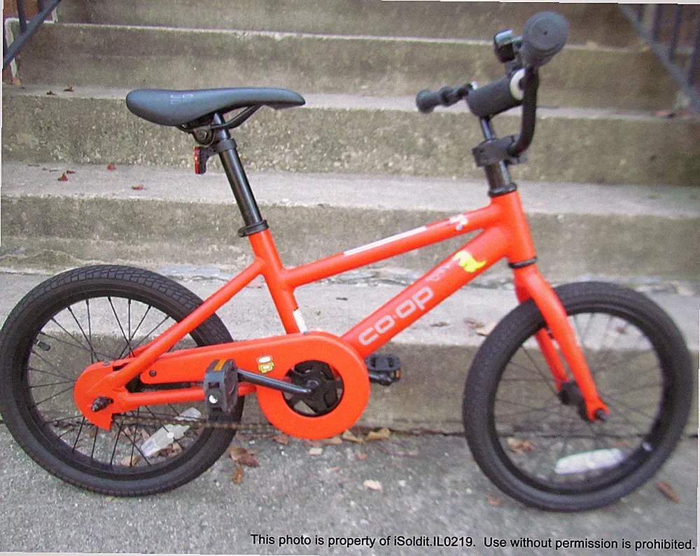 REI CO-OP CYCLES REV 16 CHILDS Kids BIKE Bicycle Orange w/ Training Wheels