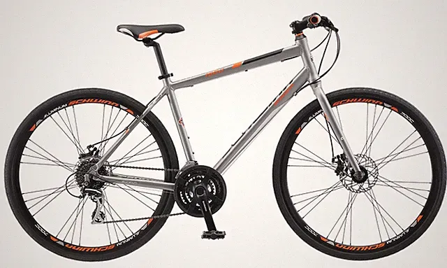 Schwinn Phocus 1500 Hybrid Bike 24-Speed 700C Disc Brake Aluminum Matte Grey