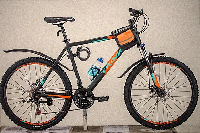 Trinx Mountain Bike 26" 21-Speed with Mudguard,Bottle, Saddle Bag,Lock,Tool.