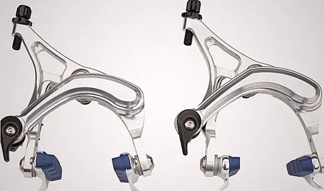 Velo Orange Grand Cru Long Reach Front and Rear Brakeset: Silver